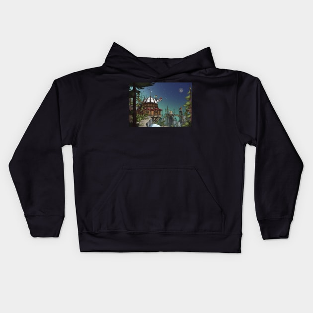 Timber Hearth Kids Hoodie by CCampargue